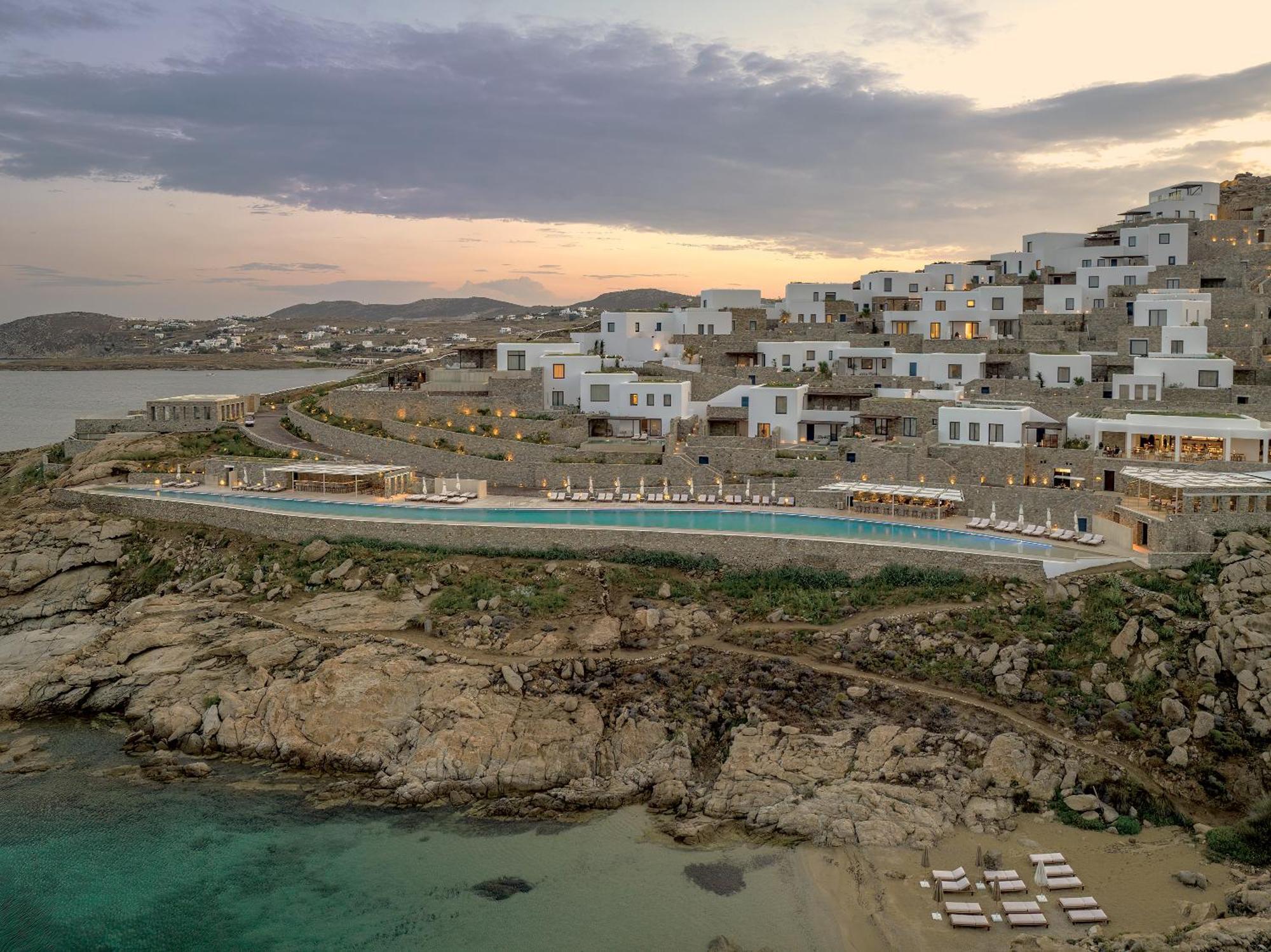 ホテル Cali Mykonos カラファティス エクステリア 写真