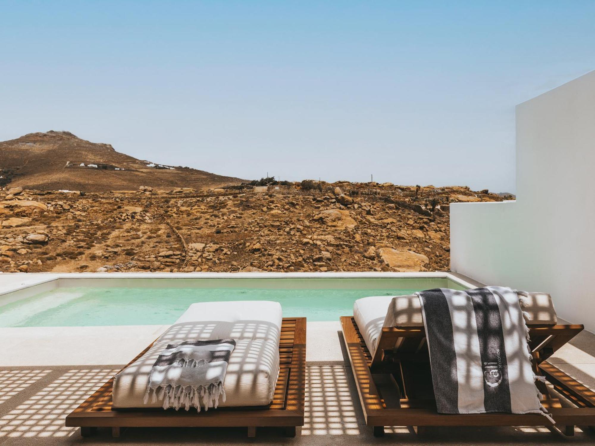 ホテル Cali Mykonos カラファティス エクステリア 写真
