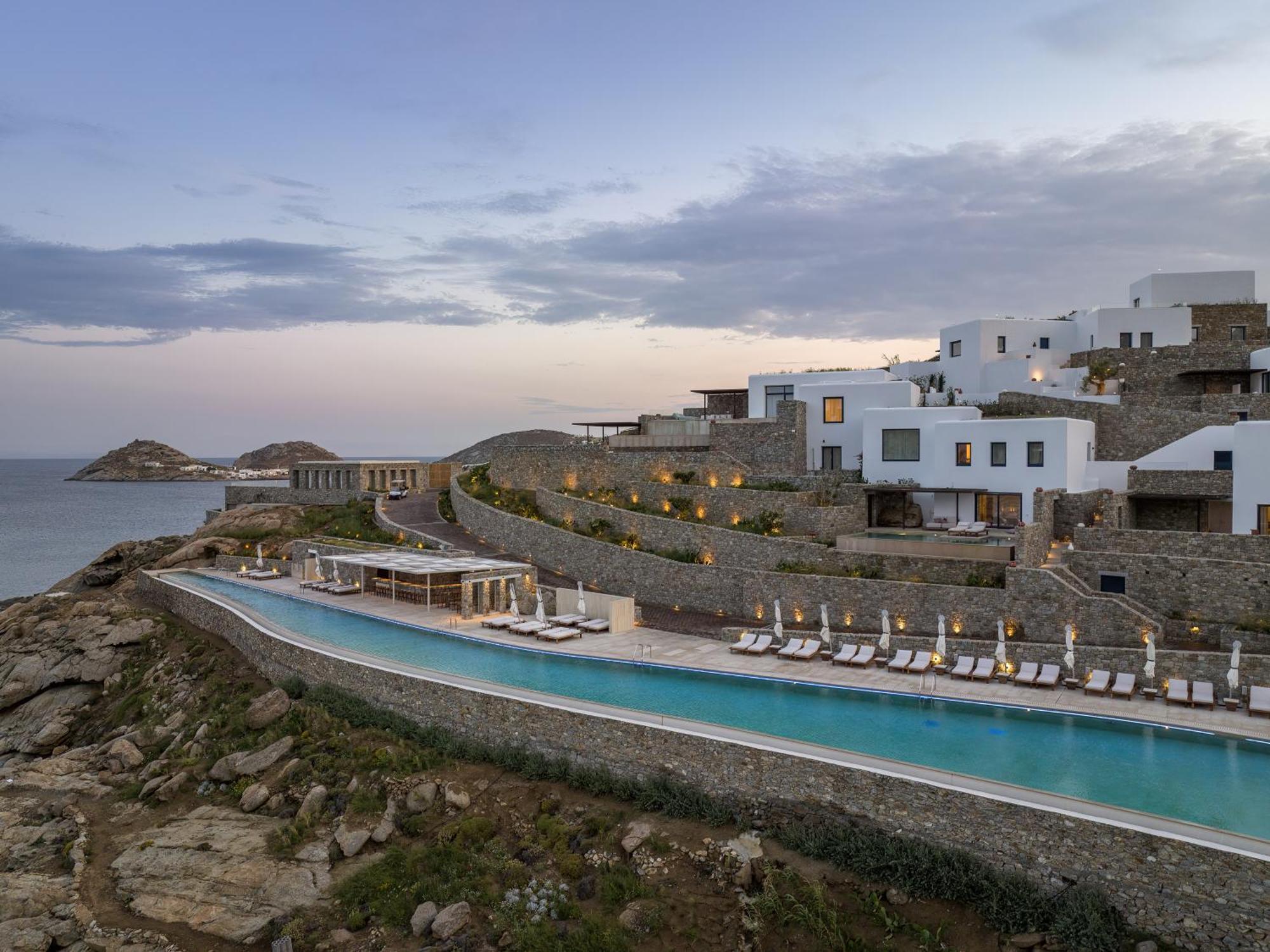 ホテル Cali Mykonos カラファティス エクステリア 写真
