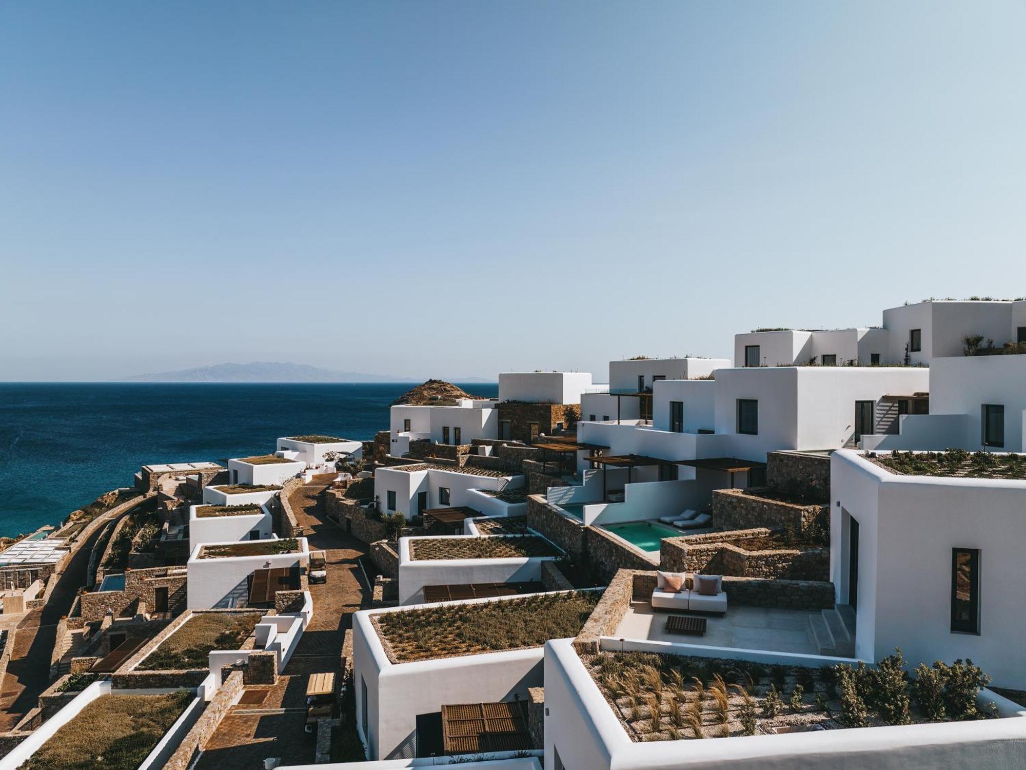 ホテル Cali Mykonos カラファティス エクステリア 写真