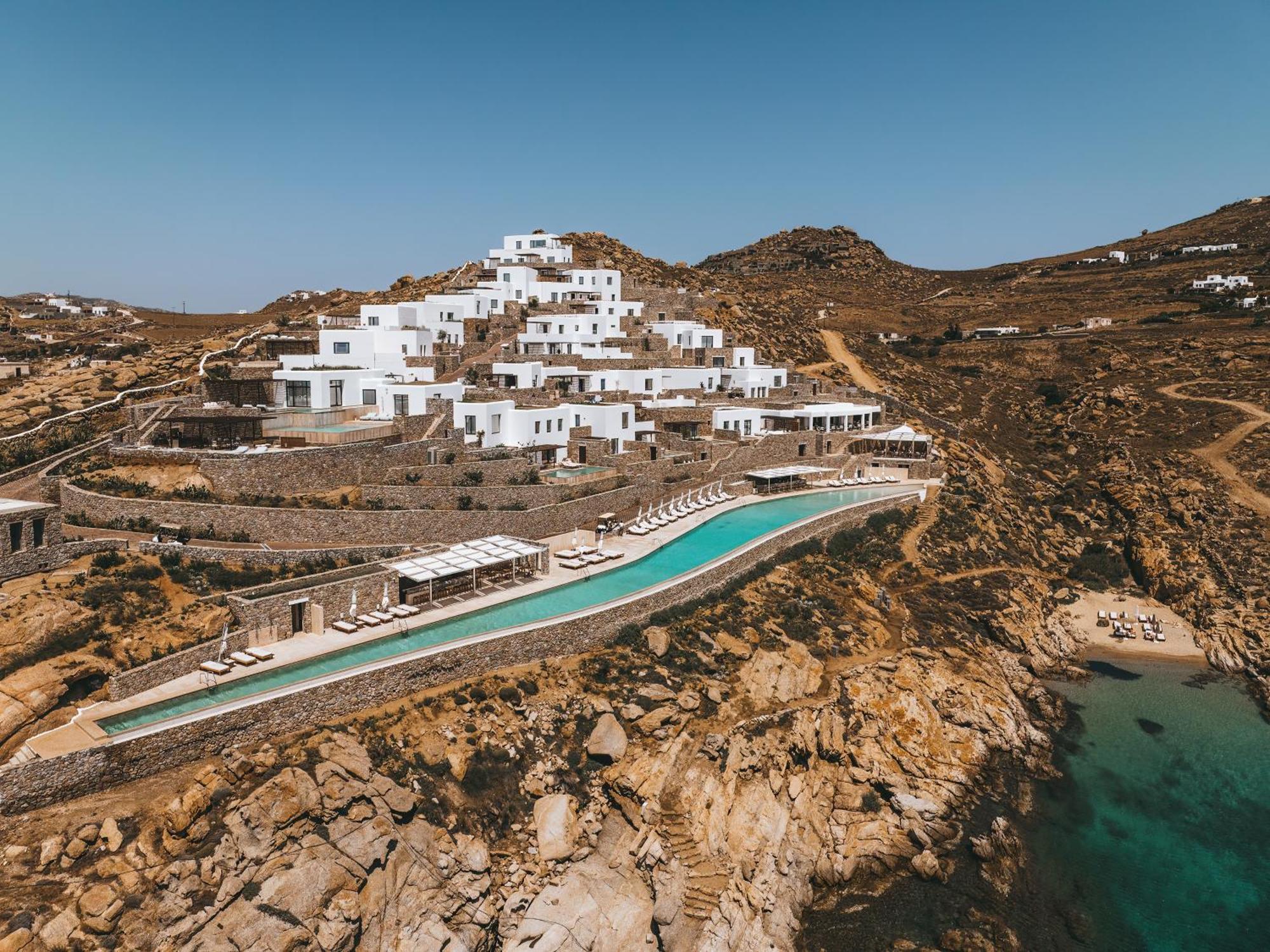 ホテル Cali Mykonos カラファティス エクステリア 写真