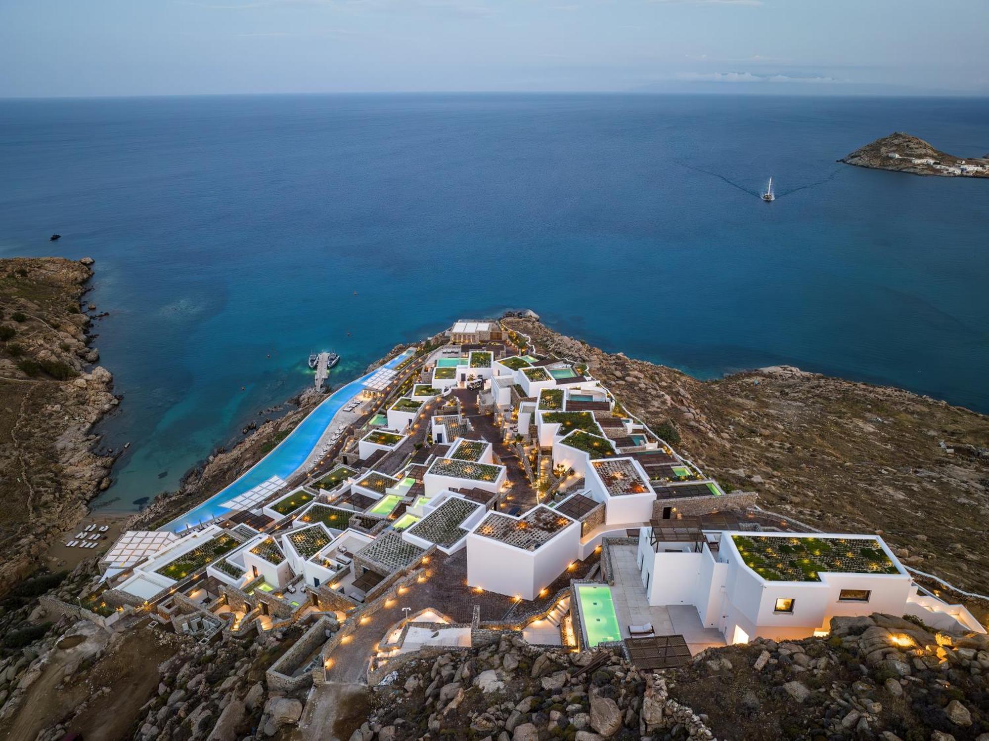 ホテル Cali Mykonos カラファティス エクステリア 写真