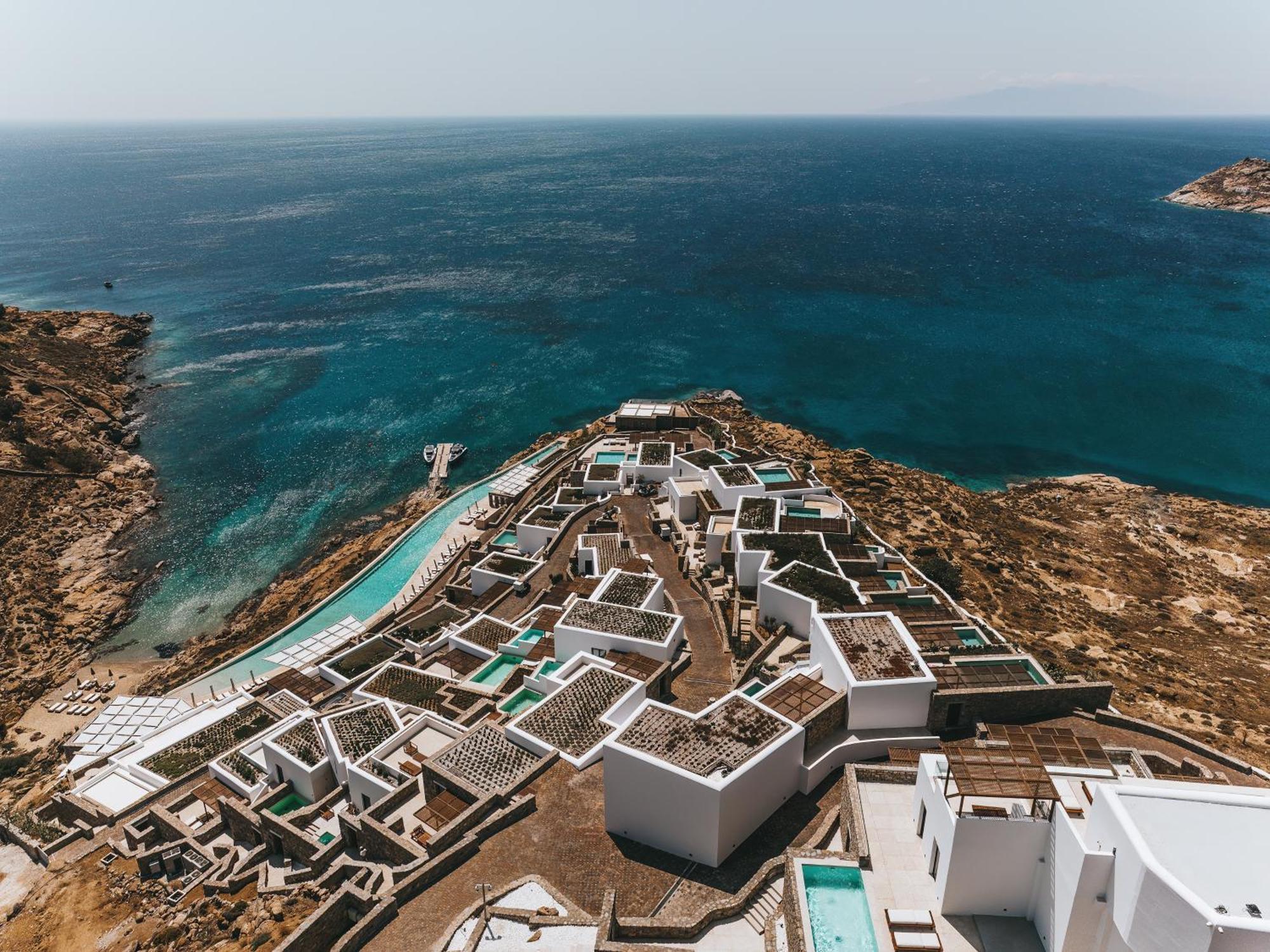 ホテル Cali Mykonos カラファティス エクステリア 写真
