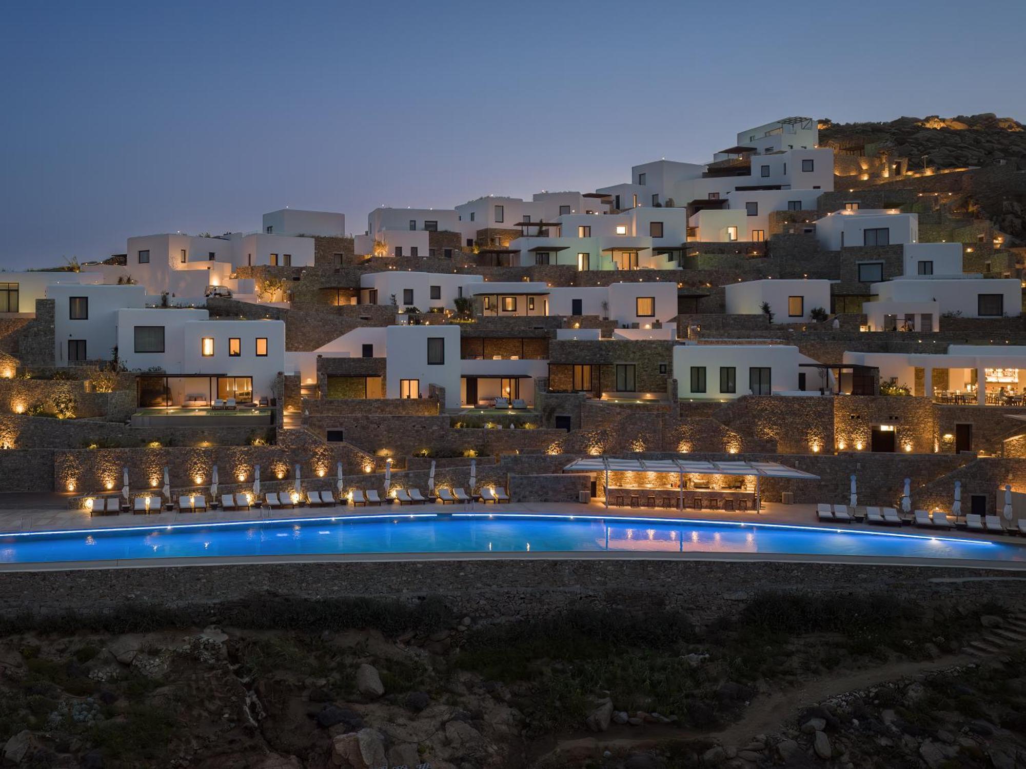 ホテル Cali Mykonos カラファティス エクステリア 写真