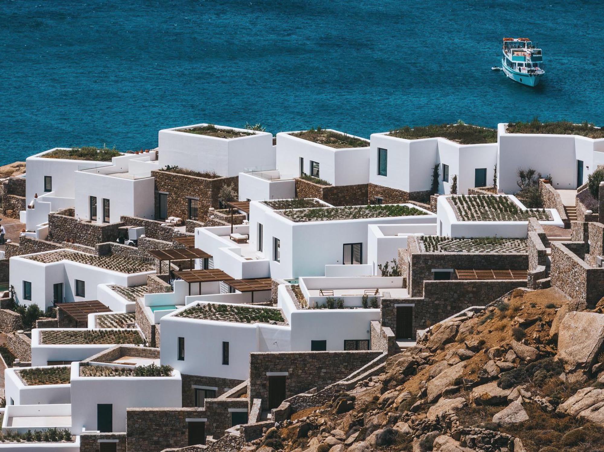ホテル Cali Mykonos カラファティス エクステリア 写真